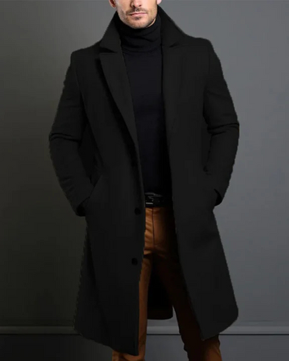 Masen | Manteau trench à finition luxueuse für Männer
