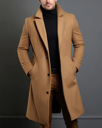 Masen | Manteau trench à finition luxueuse für Männer