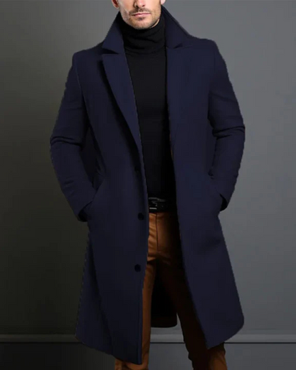 Masen | Manteau trench à finition luxueuse für Männer
