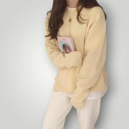 Barbil damenpullover – warmer strickpullover mit bequemer passform