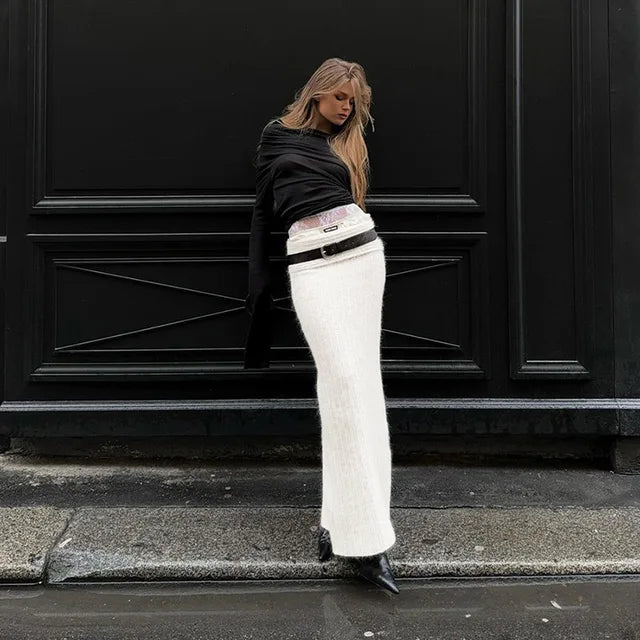 Jayda | Off-Shoulder-Strickpullover für Frauen