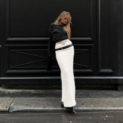 Jayda | Off-Shoulder-Strickpullover für Frauen