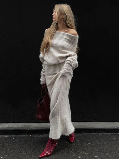 Jayda | Off-Shoulder-Strickpullover für Frauen