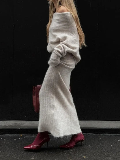 Jayda | Off-Shoulder-Strickpullover für Frauen