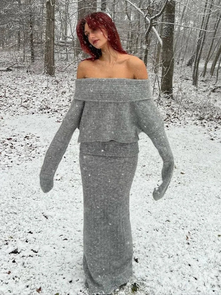 Jayda | Off-Shoulder-Strickpullover für Frauen