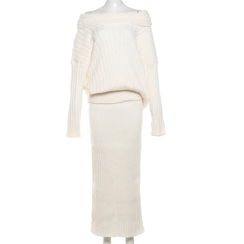 Jayda | Off-Shoulder-Strickpullover für Frauen