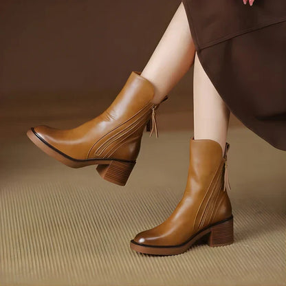 Winterliche plateau-stiefeletten für damen – damen