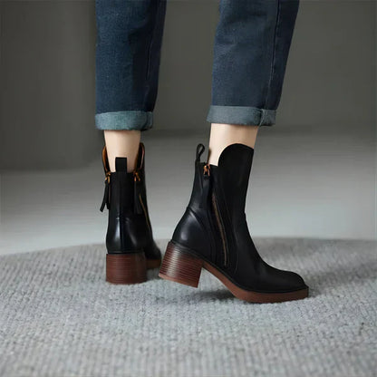 Winterliche plateau-stiefeletten für damen – damen