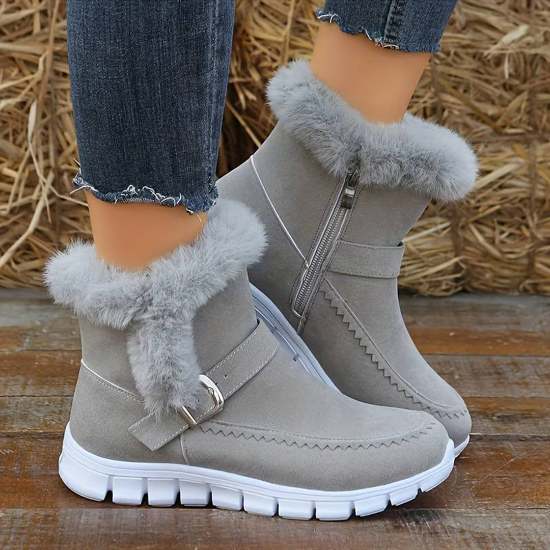 Modische winterstiefel mit sportlicher sohle - Paula