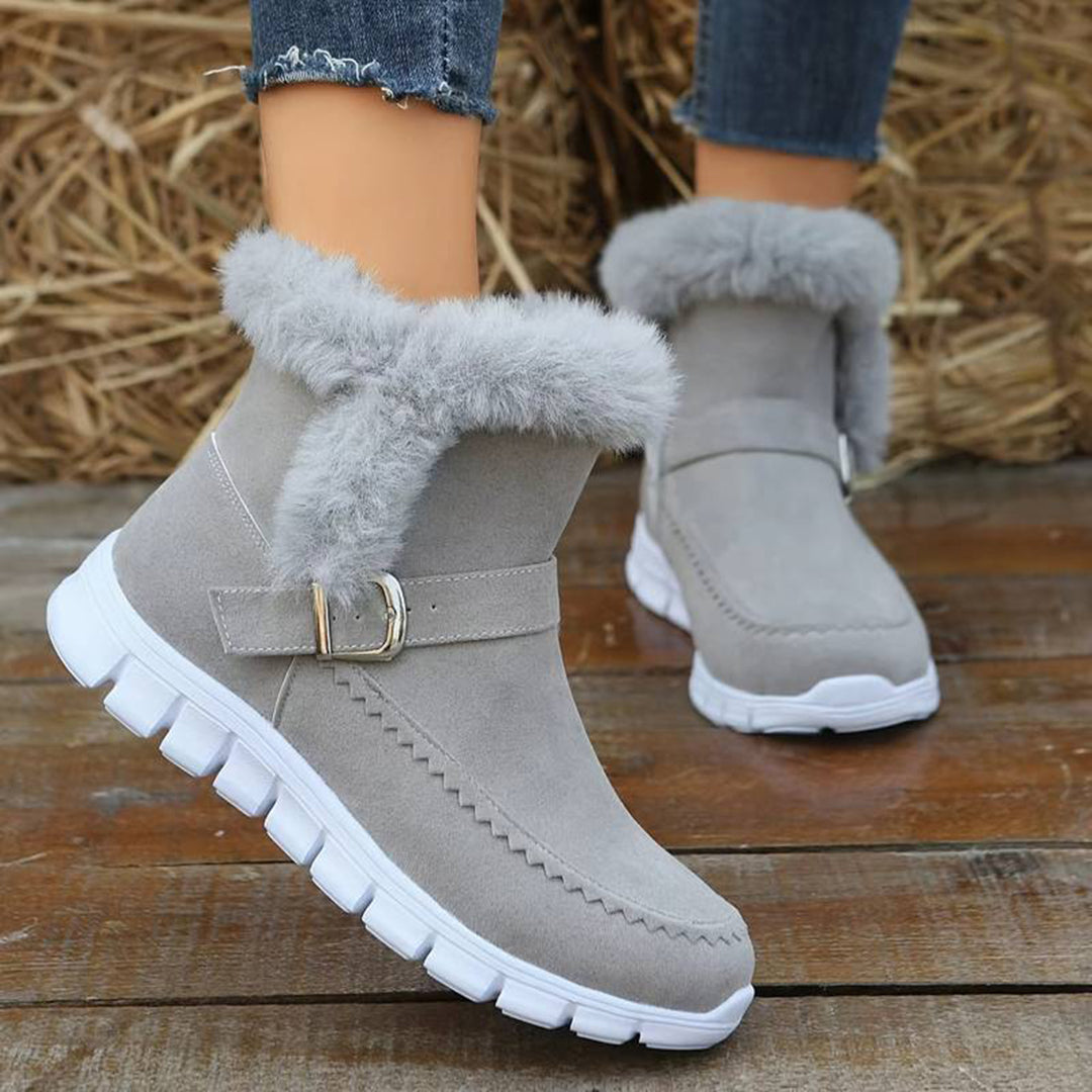 Modische winterstiefel mit sportlicher sohle - Paula