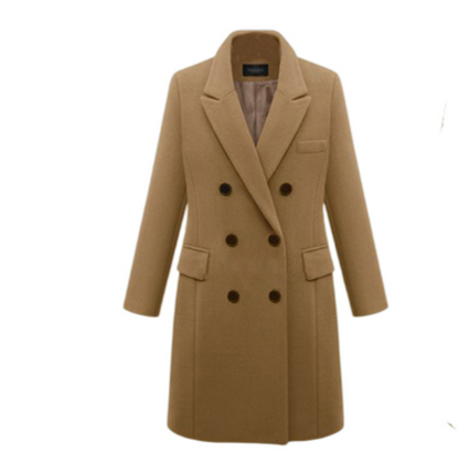 Zillah | Langer Mantel mit raffiniertem Design für Frauen