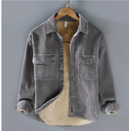 Zavier | Cordjacke mit langen Ärmeln warm und stilvoll für Männer