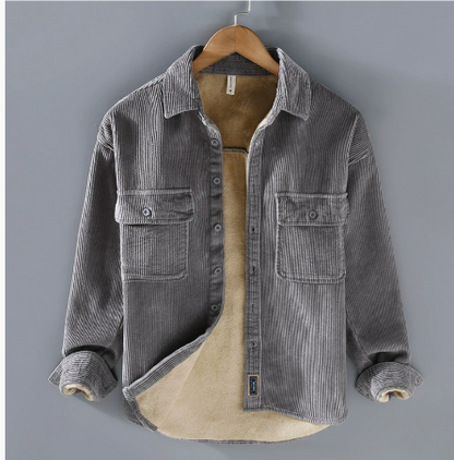 Zavier | Cordjacke mit langen Ärmeln warm und stilvoll für Männer