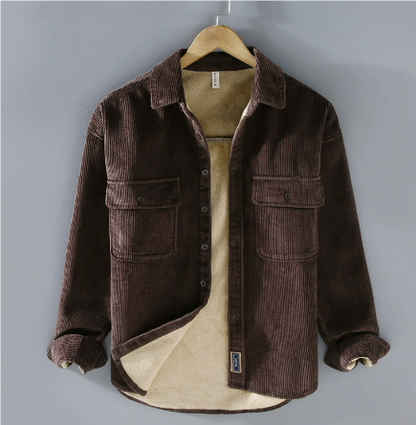 Zavier | Cordjacke mit langen Ärmeln warm und stilvoll für Männer