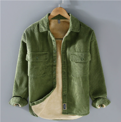 Zavier | Cordjacke mit langen Ärmeln warm und stilvoll für Männer