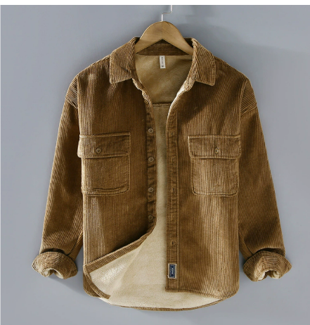 Zavier | Cordjacke mit langen Ärmeln warm und stilvoll für Männer