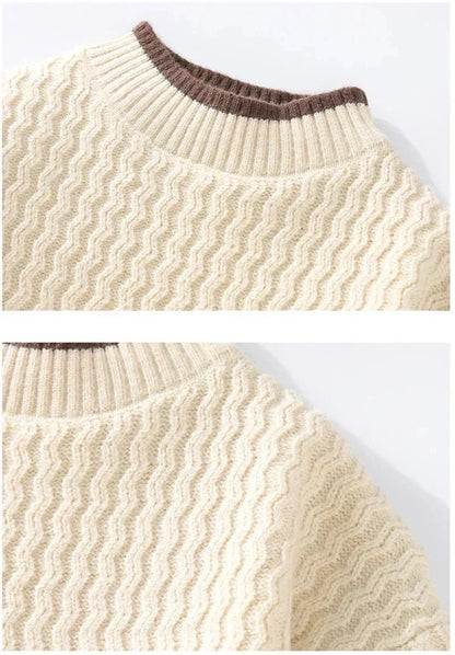 Vincent strickpullover mit struktur – herren