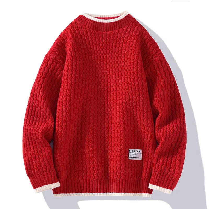 Vincent strickpullover mit struktur – herren