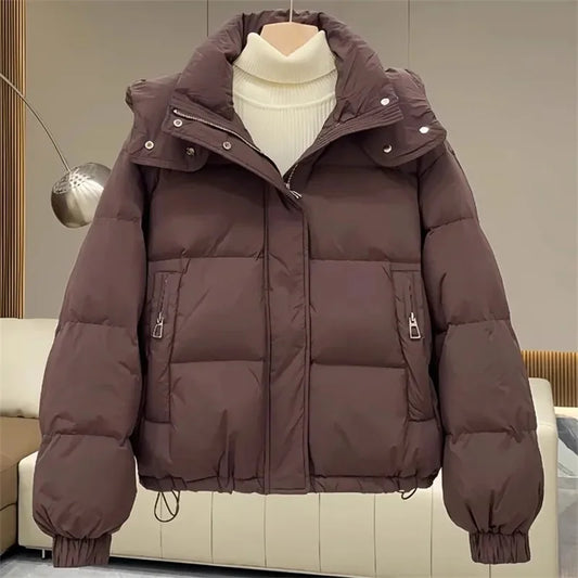 Lena lässige baumwoll-steppjacke – damen