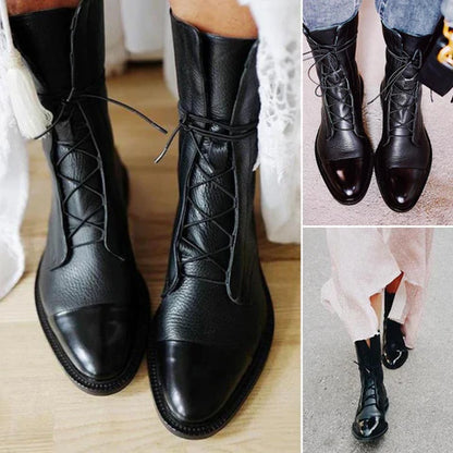 Andi - stiefel im vintage-look mit absatz