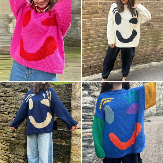 Nancy - übergroßer strickpullover für damen