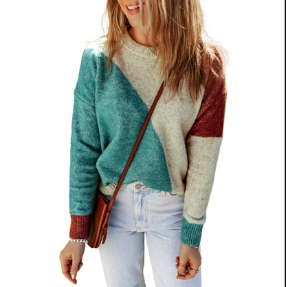 Eleonora | Mehrfarbiger Kaschmirpullover für Frauen