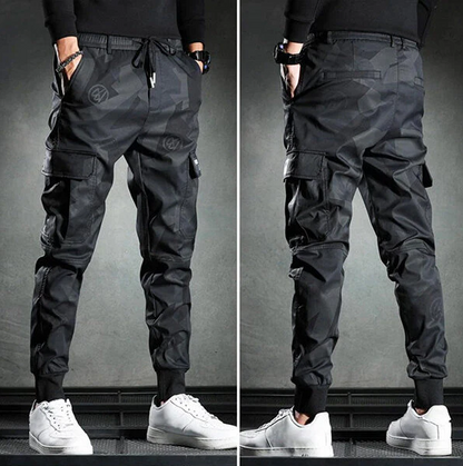Schwarze slim-fit-chinohose für herren