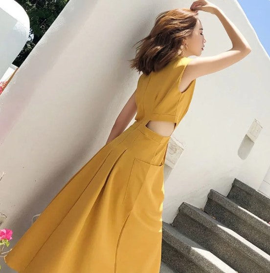 Saxon | Kleid stilvolles ärmelloses Sommerdesign für Frauen