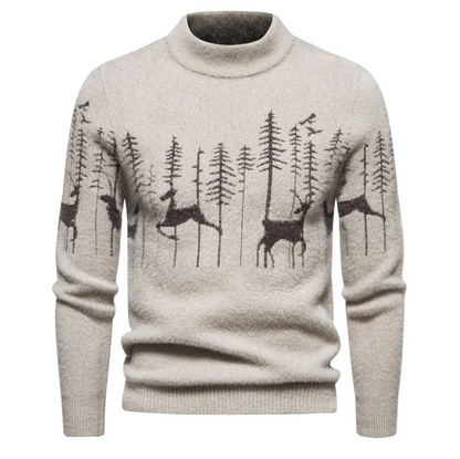 Hochwertiger herrenpullover im weihnachtslook