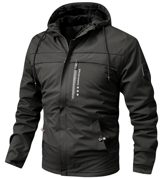 Christopher - gothic schwarzer kapuzenpullover