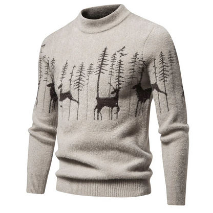Hochwertiger herrenpullover im weihnachtslook