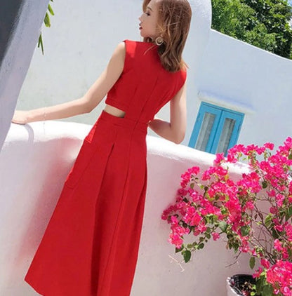 Saxon | Kleid stilvolles ärmelloses Sommerdesign für Frauen