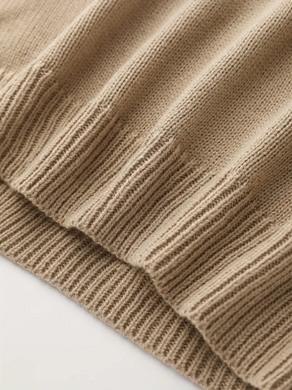 Kelsey – strickpullover mit blumenstickerei