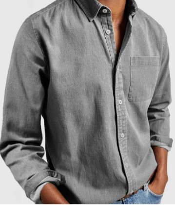 Hoover | Baumwollhemd mit klassischem Schnitt und vielseitigem Stil für Männer