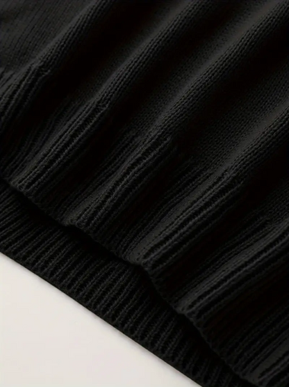 Kelsey – strickpullover mit blumenstickerei