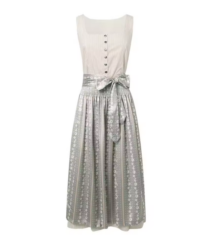 Riah - elegantes dirndlkleid mit knopfleiste und schleifenband