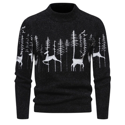 Hochwertiger herrenpullover im weihnachtslook