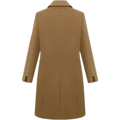 Damen stilvoller winter-trenchcoat – eleganter, langer schnitt
