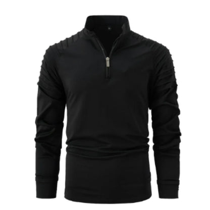 Herren langarm-half-zip pullover winter – komfortabler strick für kalte tage