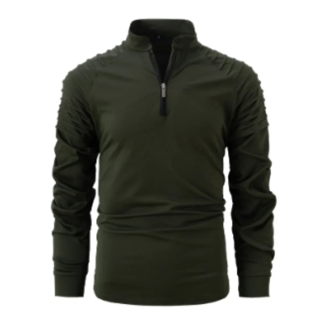 Herren langarm-half-zip pullover winter – komfortabler strick für kalte tage