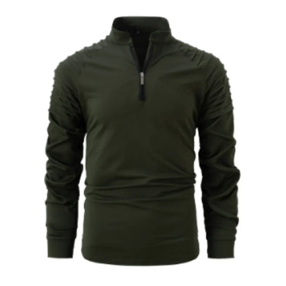 Herren langarm-half-zip pullover winter – komfortabler strick für kalte tage