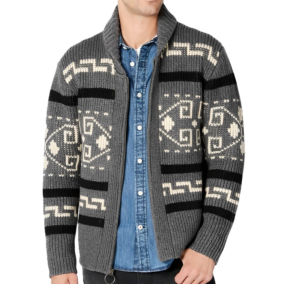 Hector | Cardigan d'automne im vintage-stil aus strick für Männer