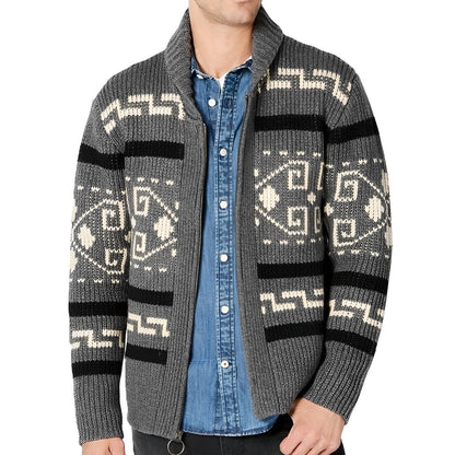 Hector | Cardigan d'automne im vintage-stil aus strick für Männer