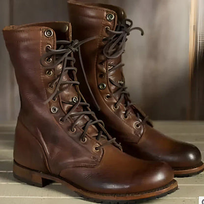 Damen-schnürstiefeletten mit fellfutter – damen