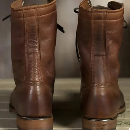 Damen-schnürstiefeletten mit fellfutter – damen