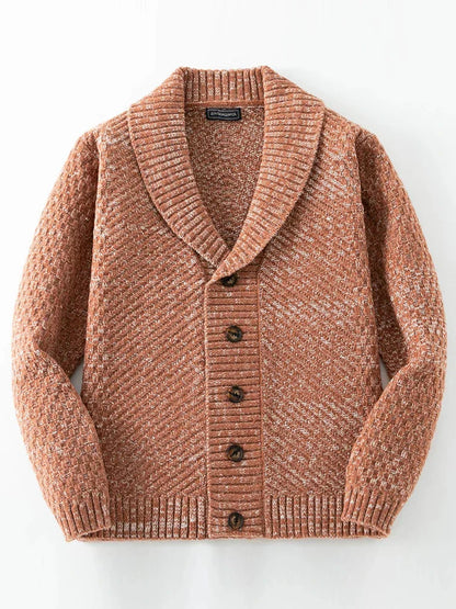 Wärmender herren-strickcardigan mit knöpfen