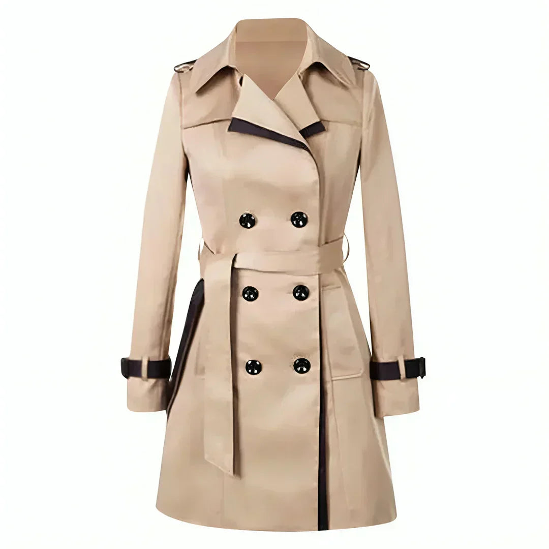 Lässiger trenchcoat für damen mit gürtel – klassischer, lockerer schnitt