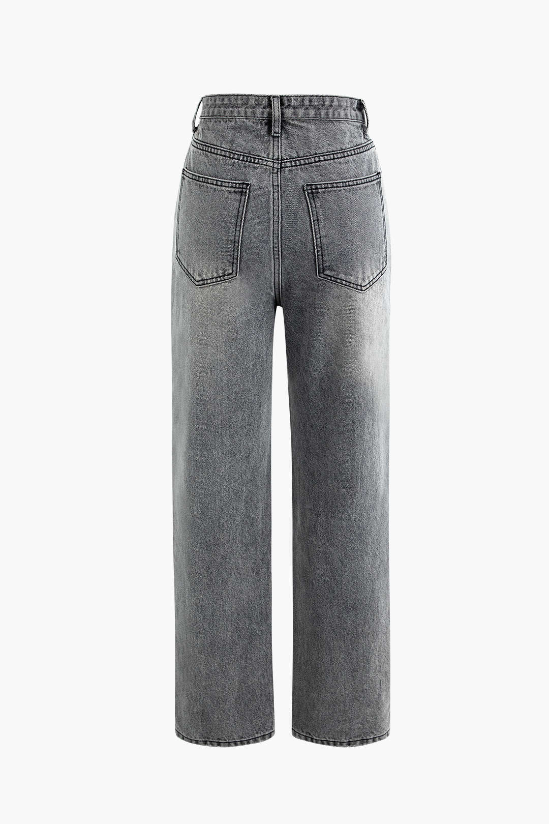 Cornelia damenjeans mit asymmetrischem bund – moderner high-waist fit