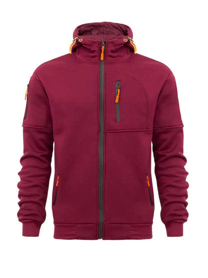 Dorian – schlichter kapuzenpullover mit reißverschluss für herren