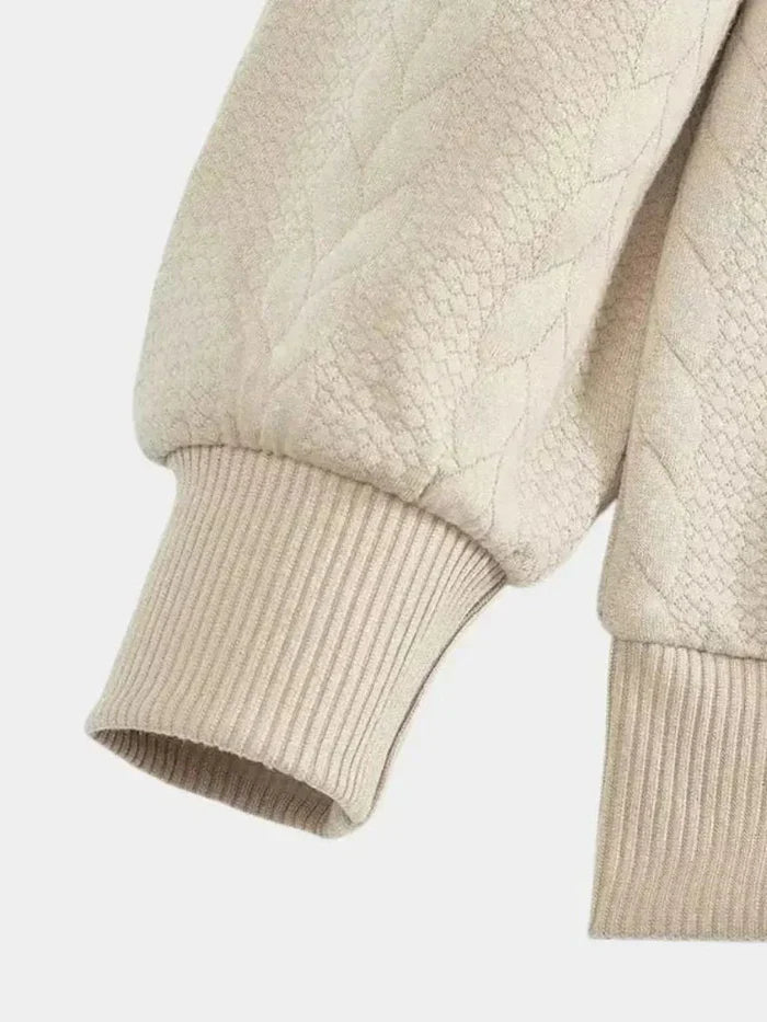 Dirk – klassischer quarter-zip pullover mit stehkragen